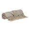Edge Collections - 52" x 67" - Beige - Cozy Striped Throw Blanket with Tassels for a Stylish Touch - 1 Piece